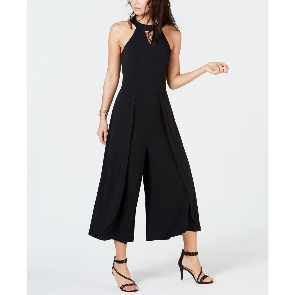 NWT Thalia Sodi Jumpsuit Crop Black All